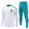 Portugal Trainings Sweatshirt Quarter-zip 2024-25 Witte - Heren